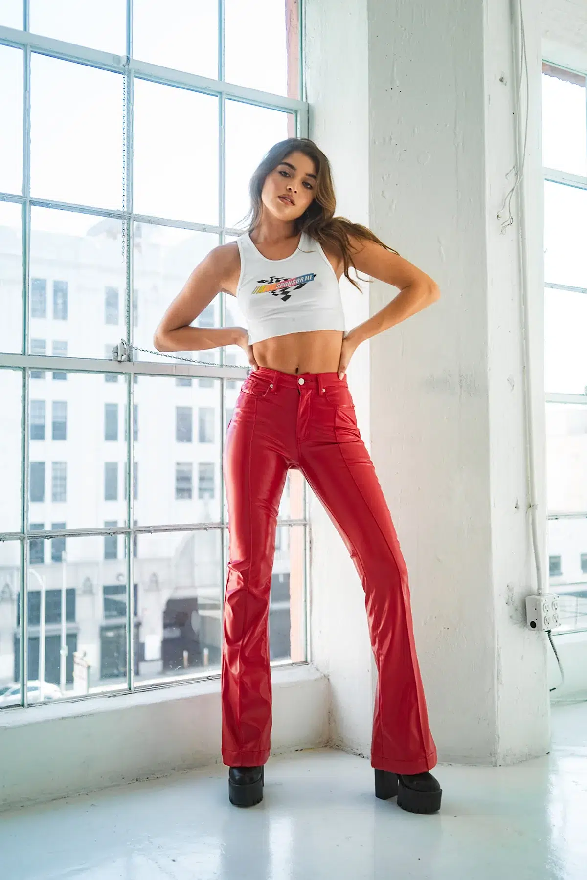 Best Red Flare Pants Revice Denim