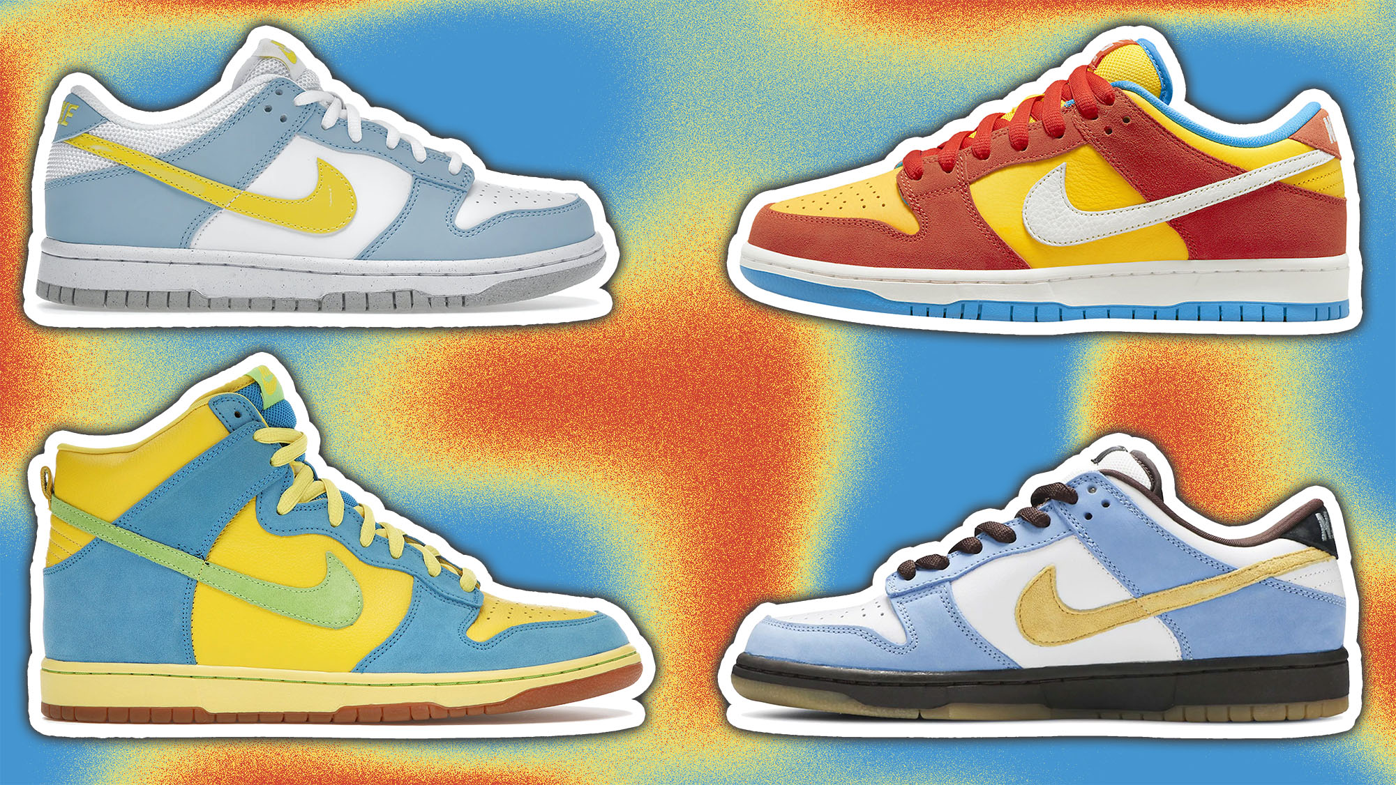 Simpsons Nike Dunk Lows Highs 2022