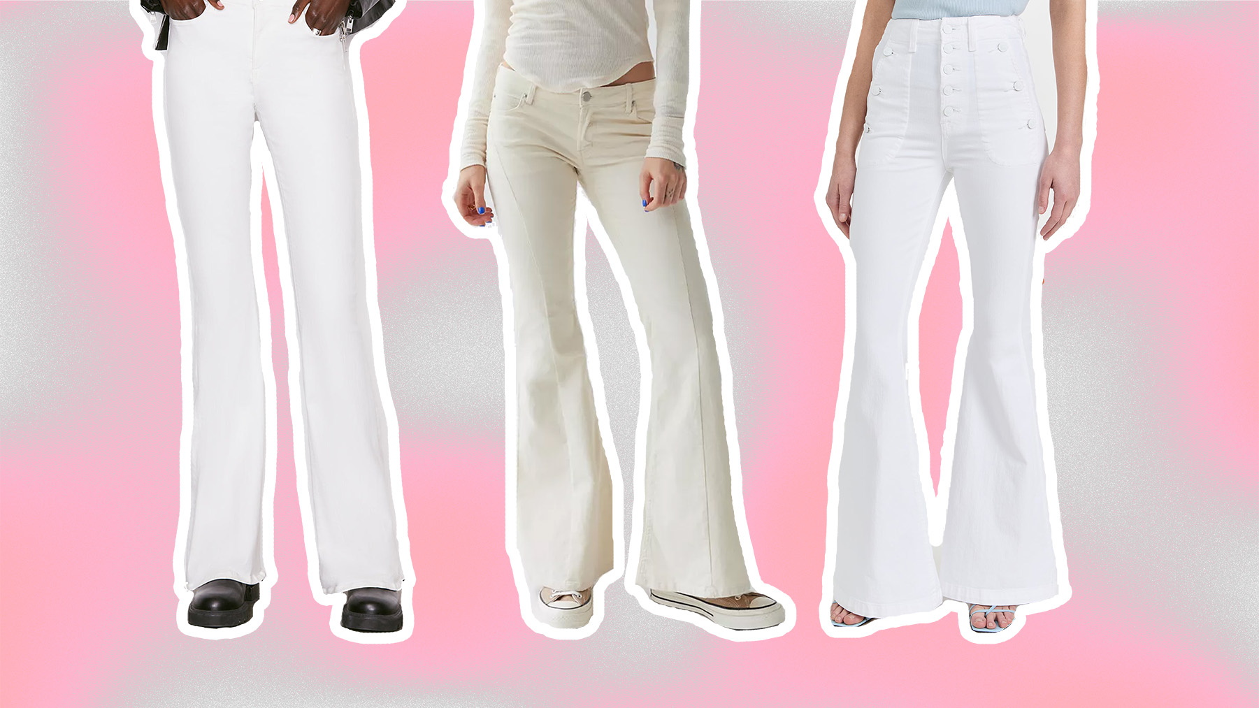 Best White Flare Pants Women RAYDAR