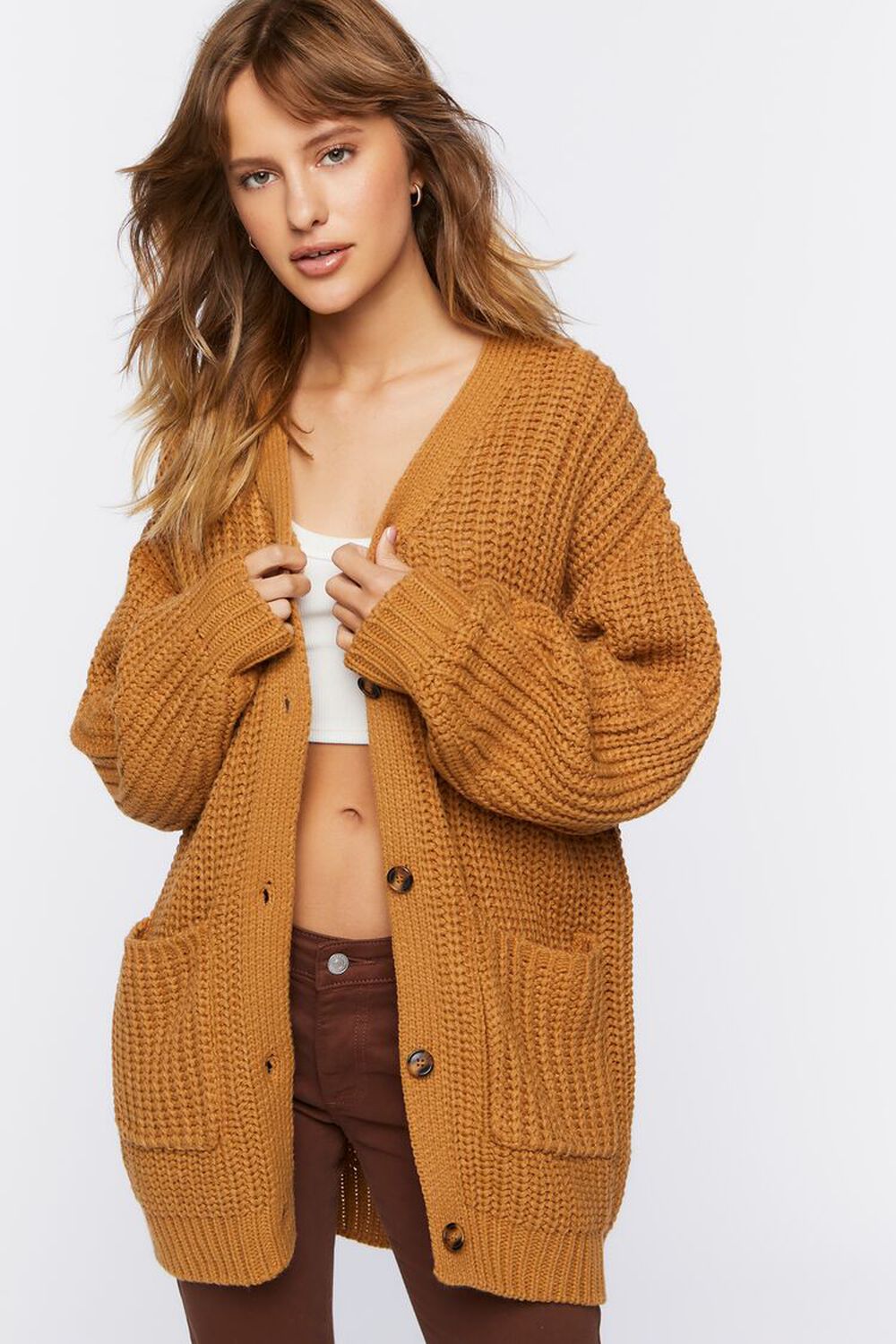 11. Forever 21 Chunky Knit Cardigan Sweater