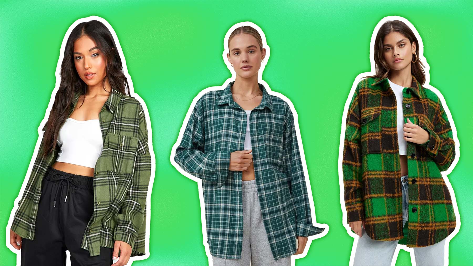 Best Green Flannels Women RAYDAR