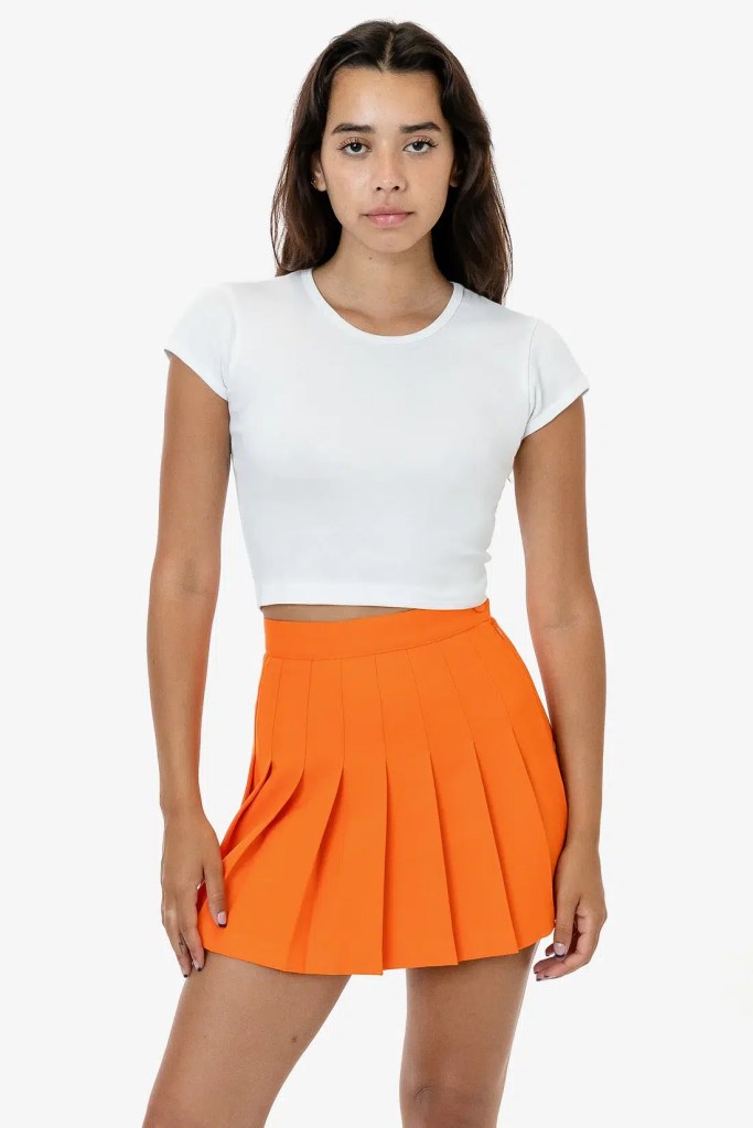 Best Orange Mini Skirt LA Apparel