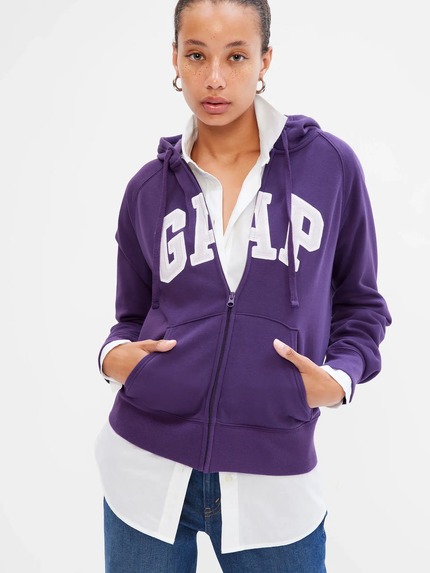 5. Gap Logo Zip Hoodie
