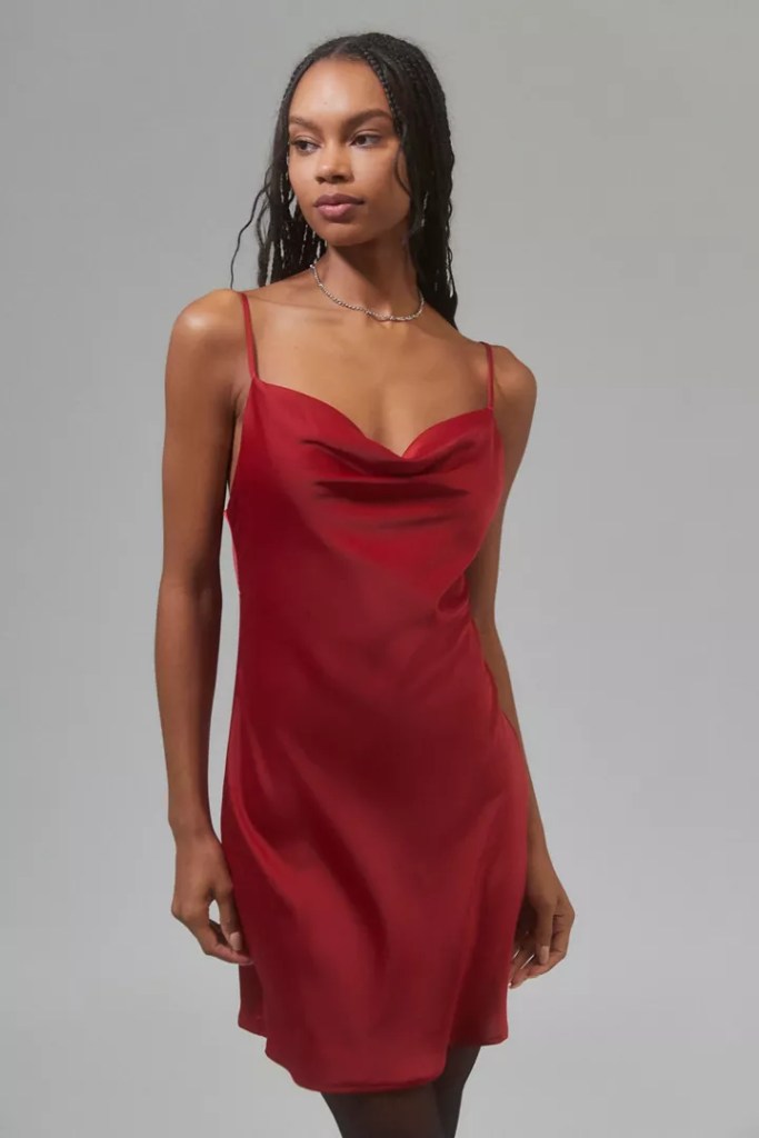 Best Red Slip Dress Urban Outfitters