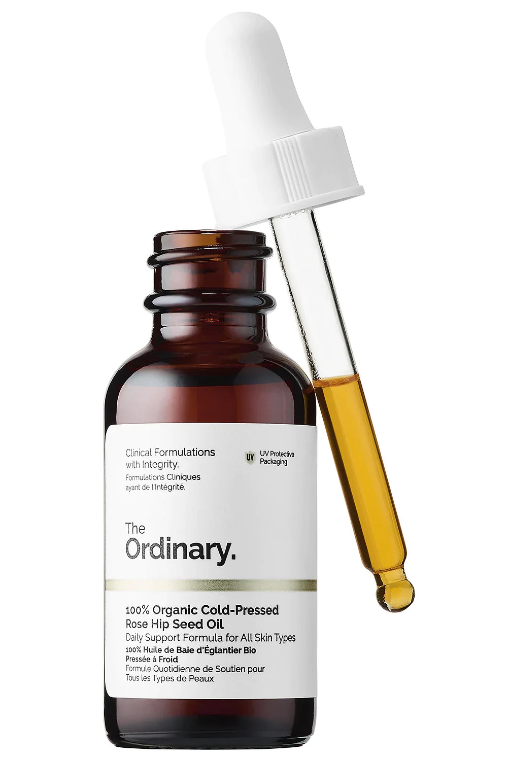 2. The Ordinary 100% Organic Cold-Pressed Rose Hip Seed Regenerative Oil