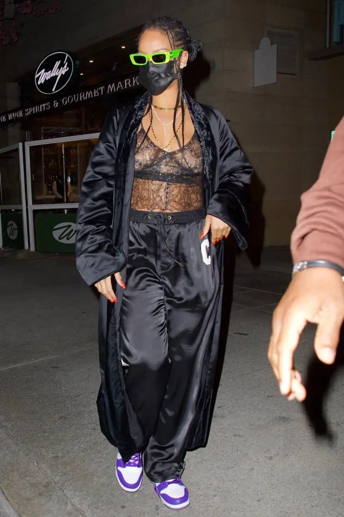 How to Style a Bodysuit - Rihanna Lace Bodysuit Pajamas