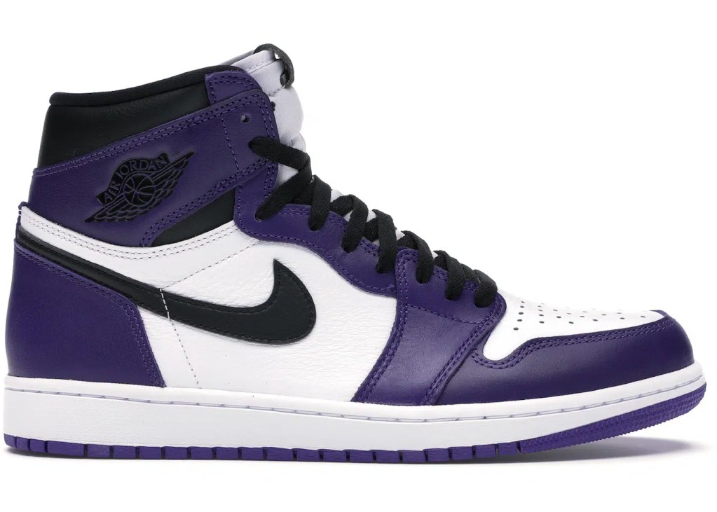 Purple Air Jordans AJ1 Court Purple
