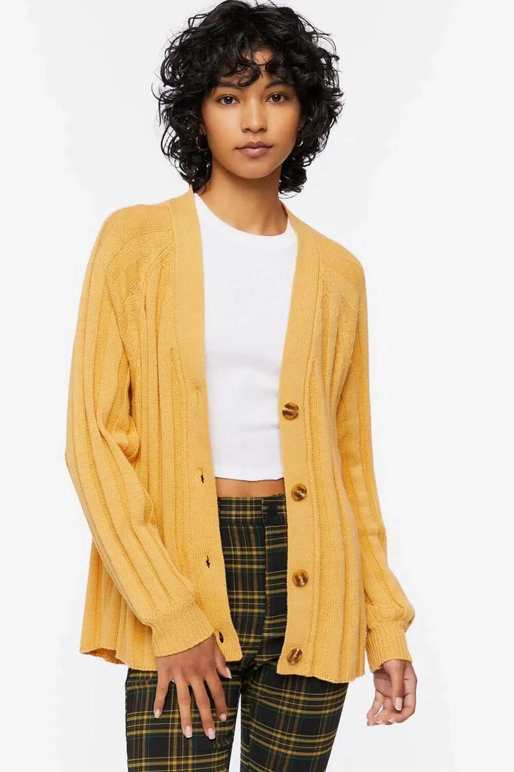 5. Forever 21 Ribbed Cardigan Sweater