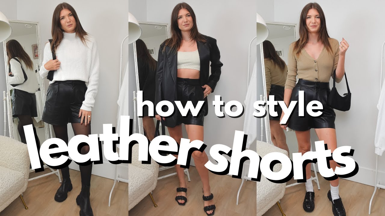 How To Style Leather Shorts now - Jadore-Fashion