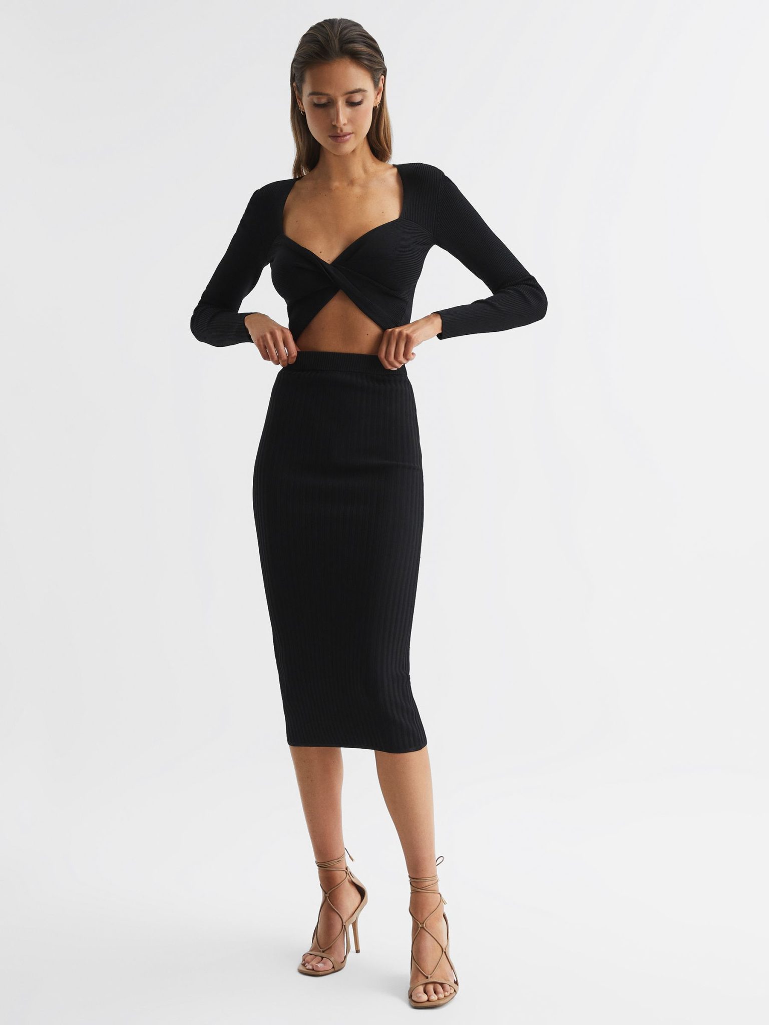 2. Reiss Iona Knitted Pencil Skirt Co-Ord