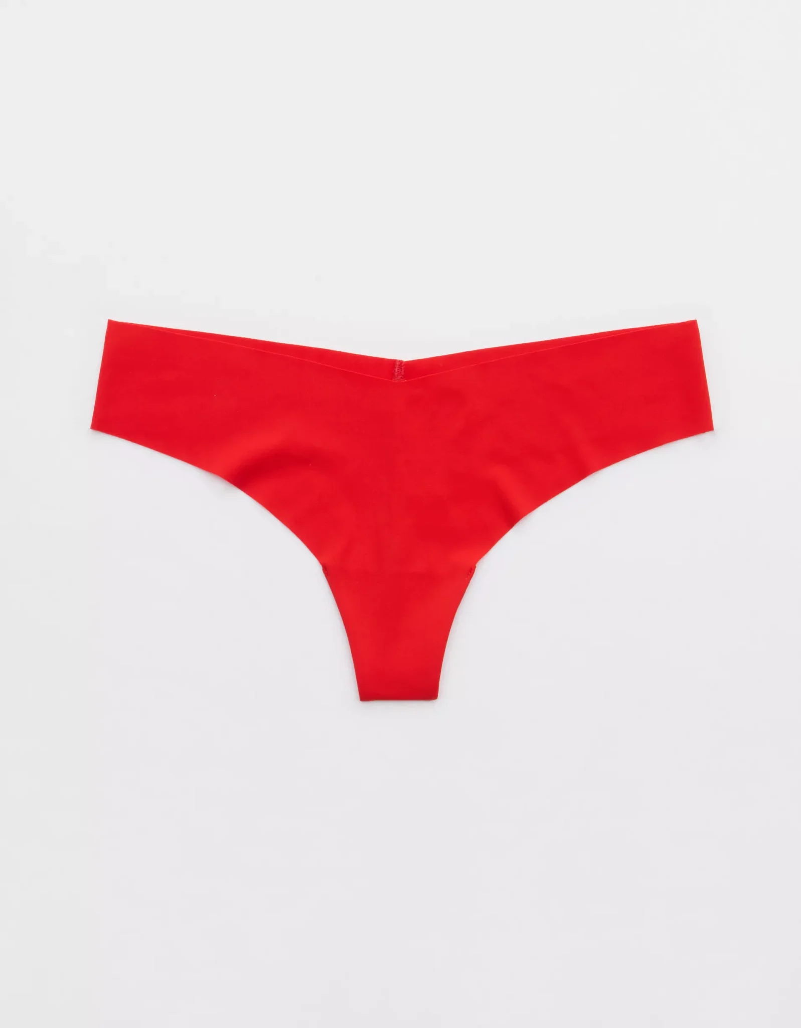 Aerie Embroidery No Show Thong Underwear